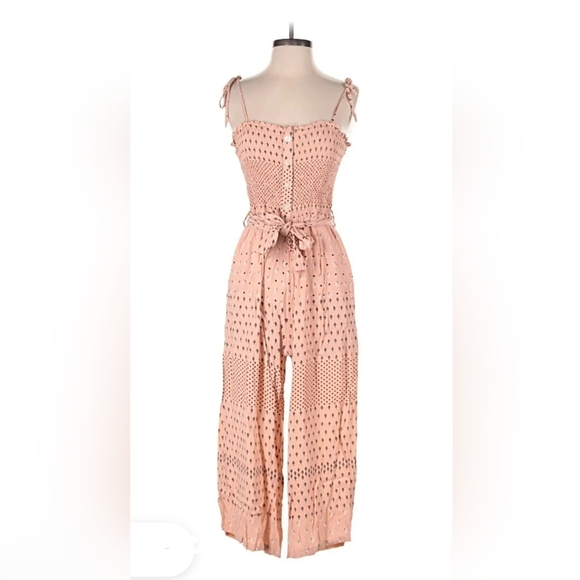 Faithfull The Brand Peach Jumpsuit EUC - Picture 2 of 7